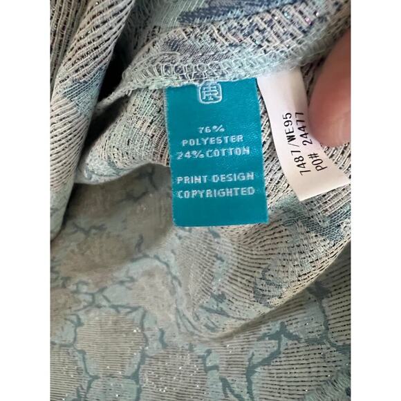 NWT Tori Richard Under Boardwalk Franchesca dress seashells blue sz 8 $295 tag - Picture 5 of 7